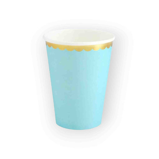 Picture of PAPER CUPS BABY BLUE 220ML - 6 PACK
